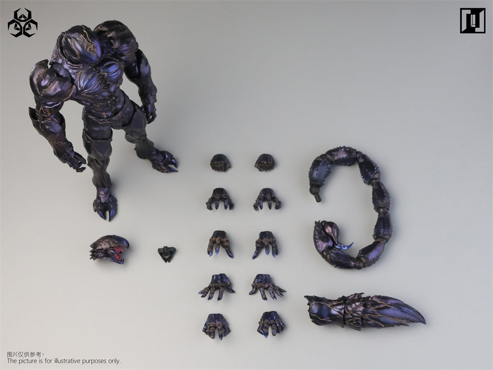 Mirrfig 1/12 MF004-A MF004-B 演化戰域 瘟疫 雨林紅 幽靈紫 可動成品