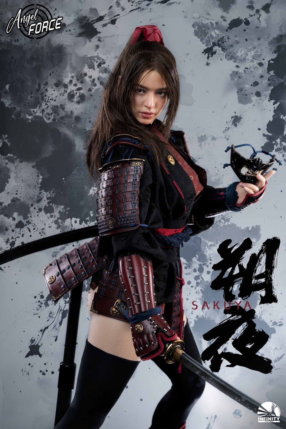 開天工作室 1/3 Angel Force 月下游俠 朔夜 黑色ver. 矽膠可動人偶