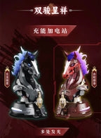 MOSHOW MOSHOWTOYS 模壽 X 徐悲鴻 機器奔馬 馬 赤蛟踏春 白色 紅色 合金骨架 拼裝模型