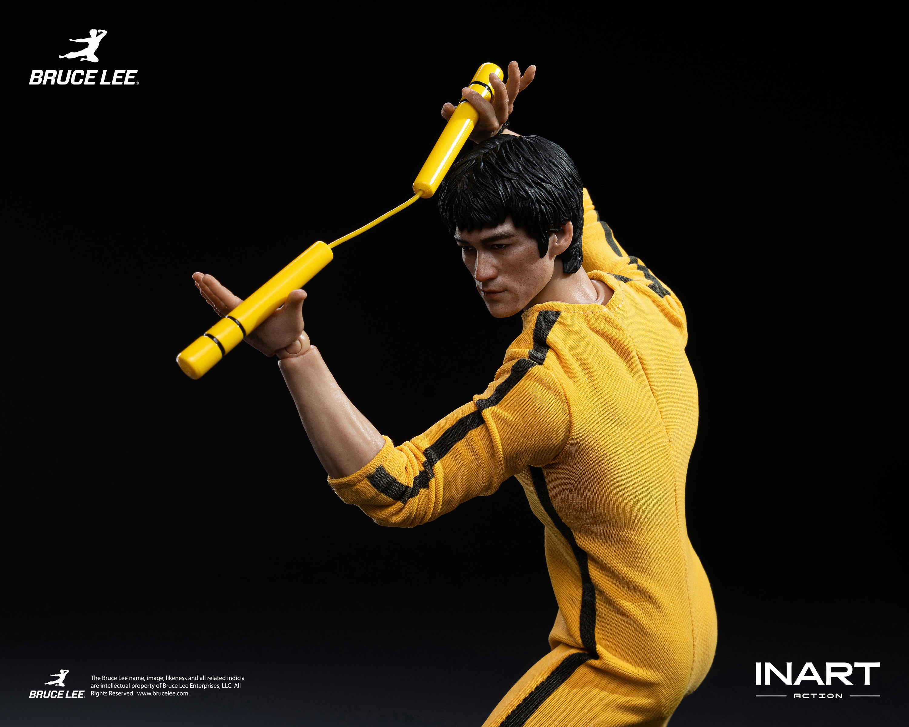 INART 1/12 李小龍 黃色連體服 Bruce Lee Yellow Onesie 可動人偶