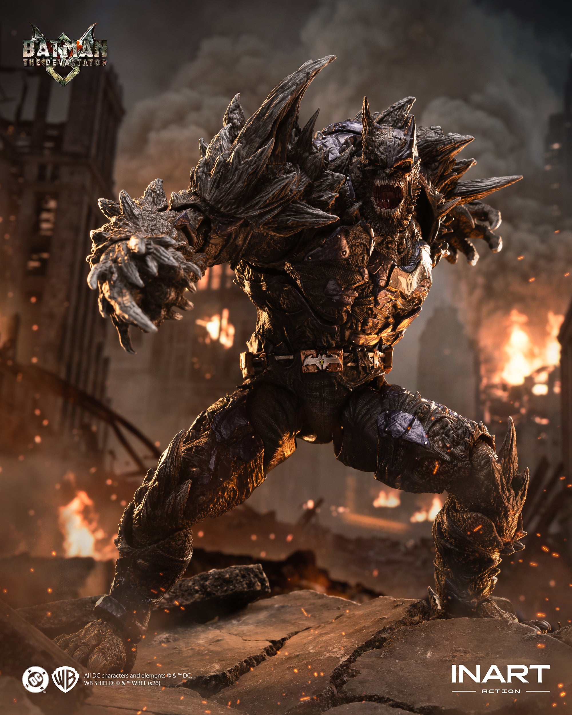 INART 1/12 Dark Nights Metal 系列 蝙蝠俠 Batman The Devastator 蹂躪者 可動人偶
