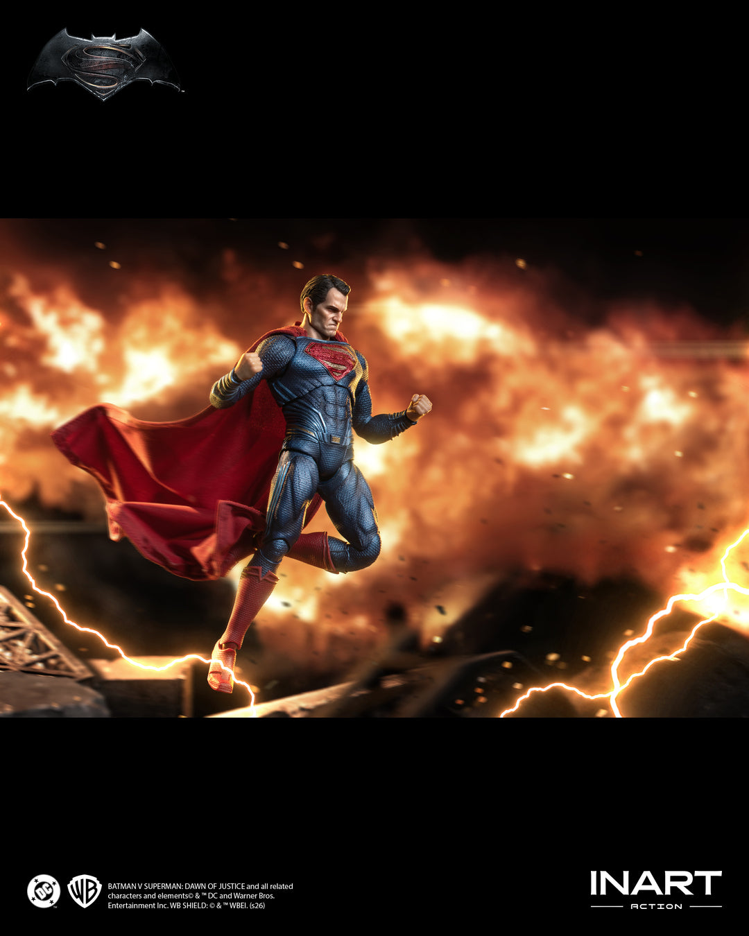 INART 1/12 Batman v Superman Dawn of Justice Superman 超人 可動人偶