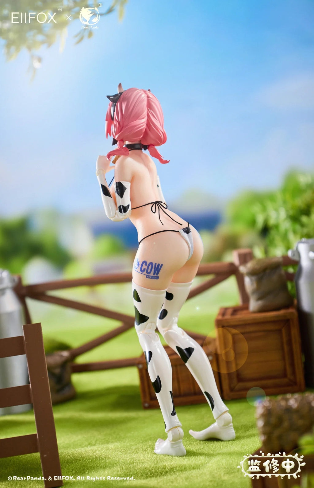 Eiifox & BearPanda 1/8 奶牛 MOMO 矽膠 包膠 可動人偶