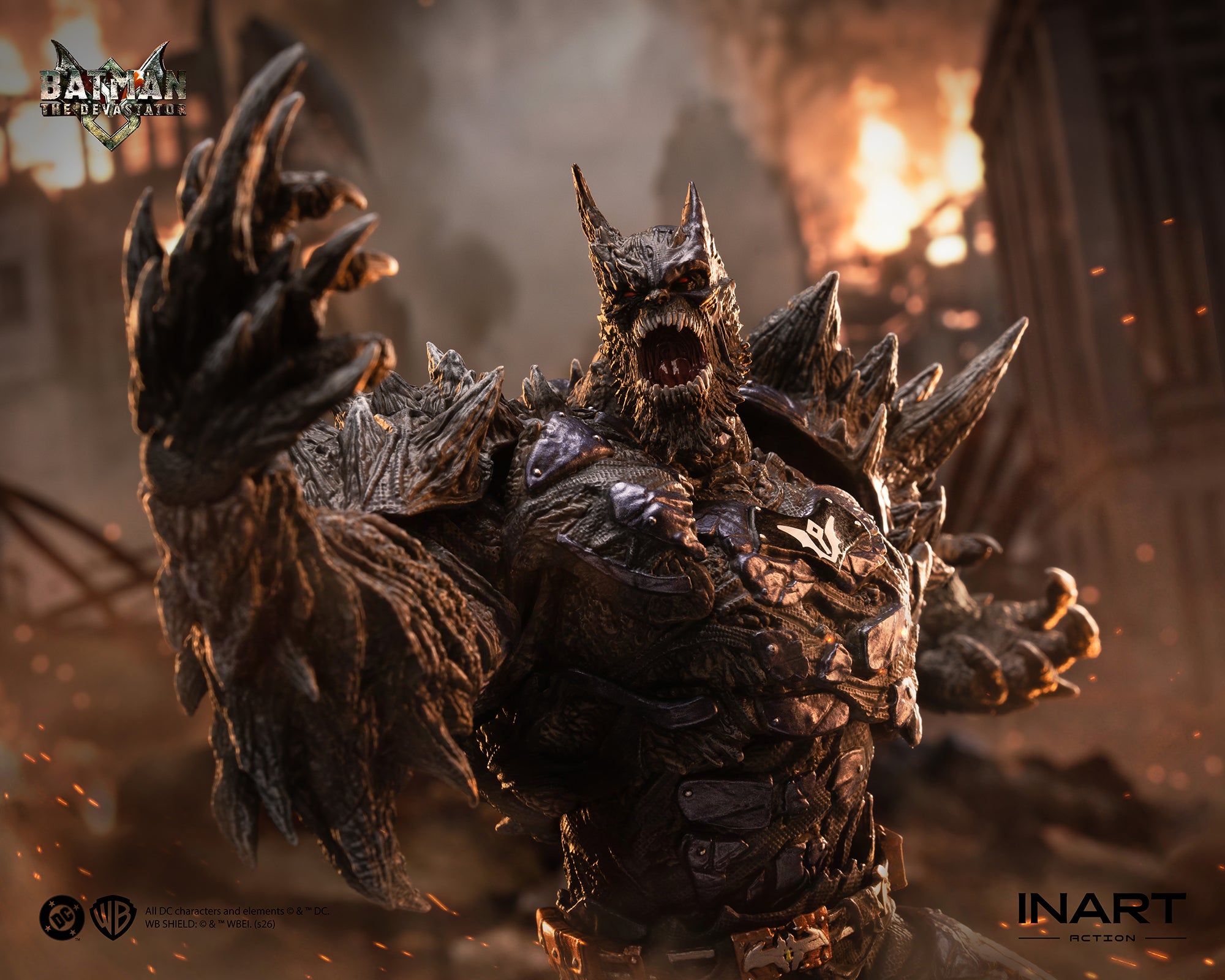 INART 1/12 Dark Nights Metal 系列 蝙蝠俠 Batman The Devastator 蹂躪者 可動人偶