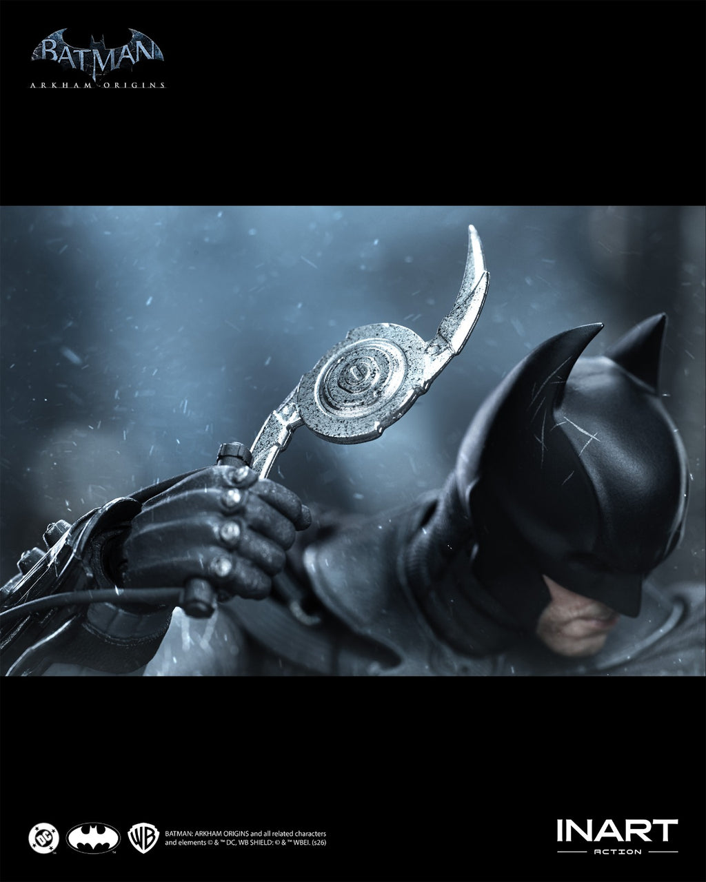 INART 1/12 Batman Arkham 蝙蝠俠 阿卡漢起源 蝙蝠俠 戰損版 Damaged Ver. 可動人偶