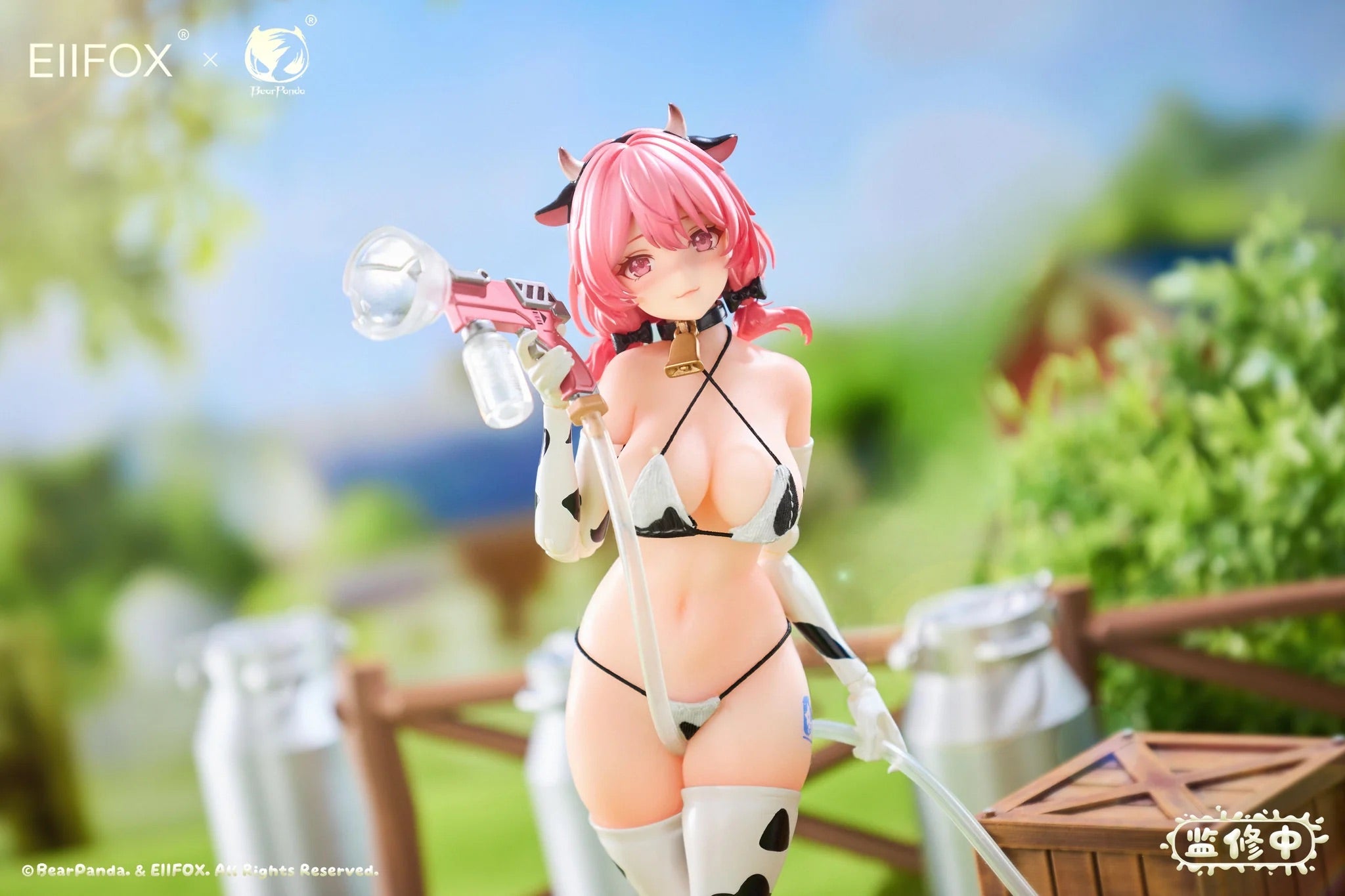 Eiifox & BearPanda 1/8 奶牛 MOMO 矽膠 包膠 可動人偶