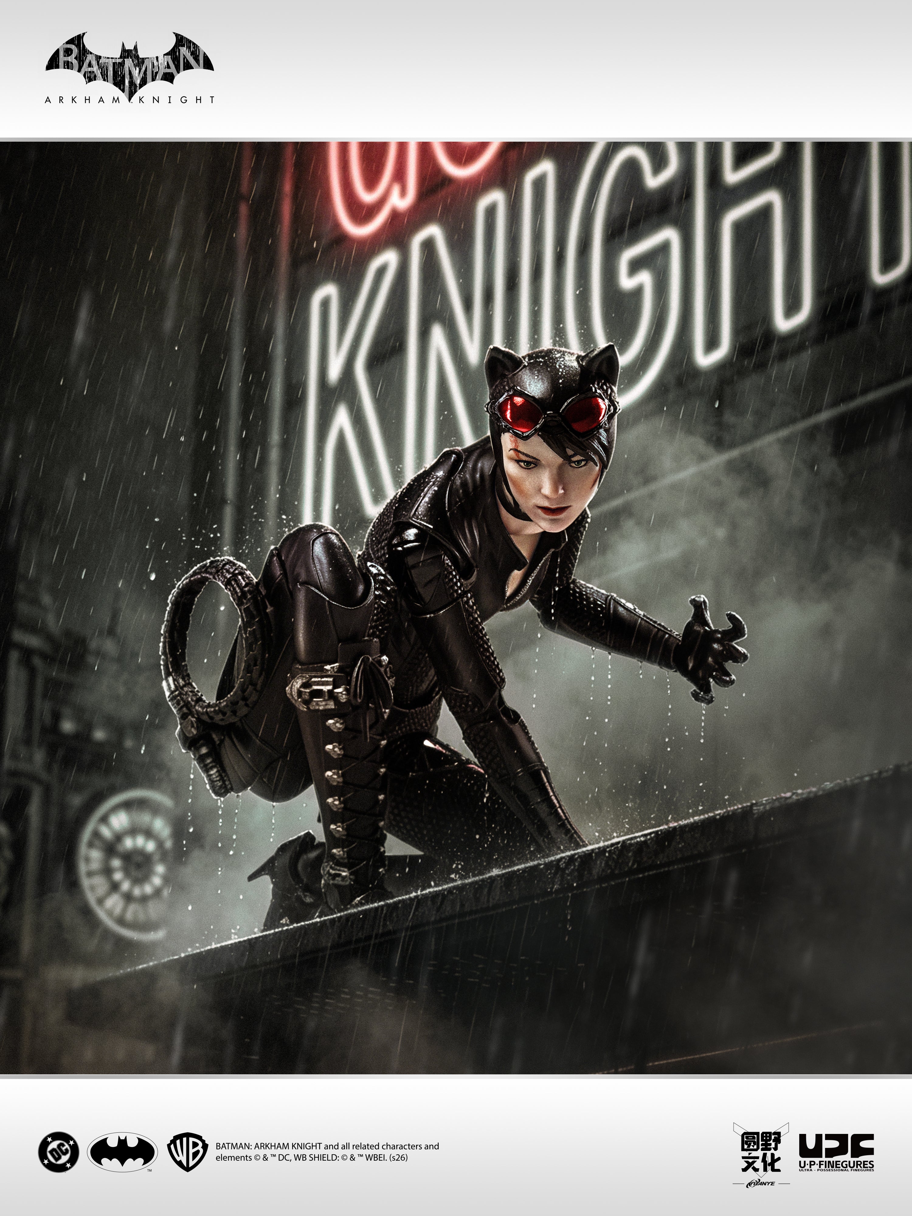 圓野文化 X UPFinegures 良品製造 1/12 蝙蝠俠：阿卡漢騎士 BATMAN CATWOMAN 貓女 可動人偶