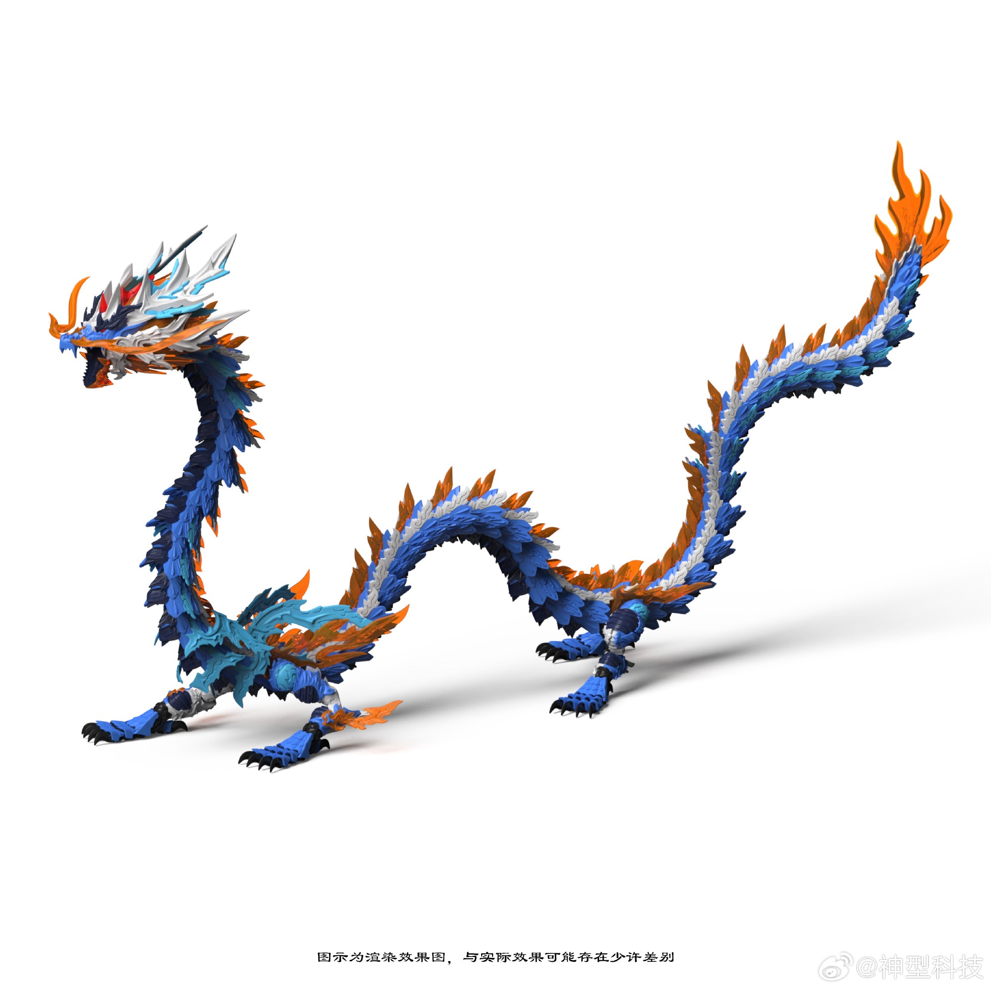 神型科技 ZL-0002 藍龍王 ZL-0003 元龍王 ZL-0004 白龍王 ZL-0005 黑龍王 拼裝模型