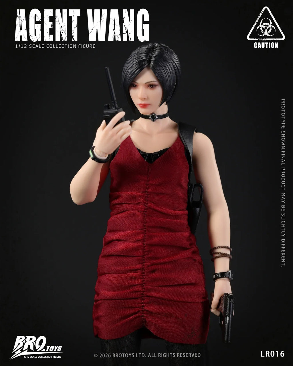 BROTOYS 1/12 LR016 LW016-1 王探員 Agent Wang DLC場景配件包 可動人偶