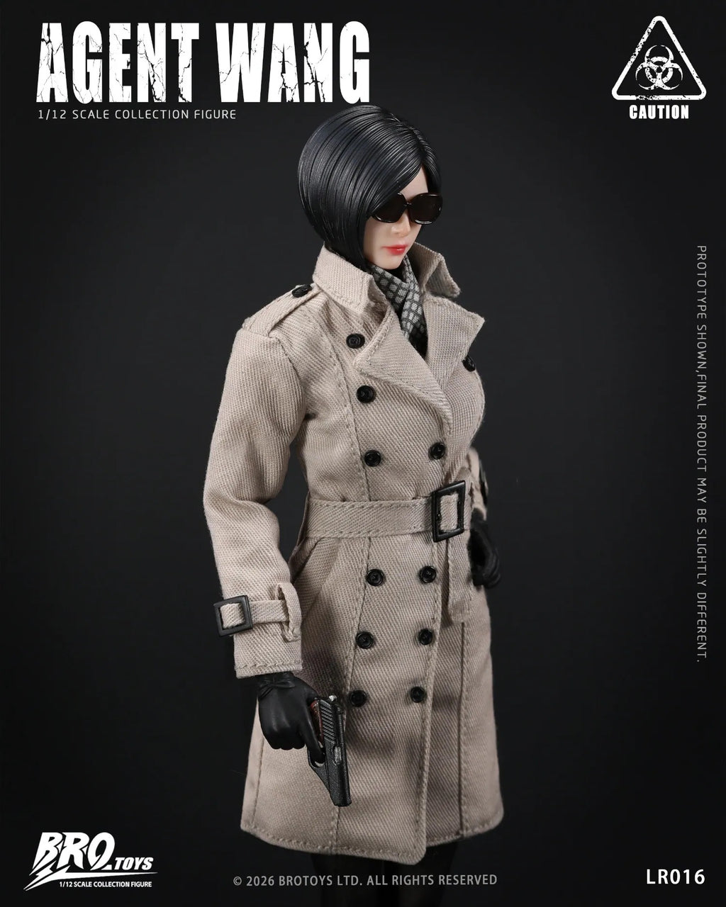 BROTOYS 1/12 LR016 LW016-1 王探員 Agent Wang DLC場景配件包 可動人偶