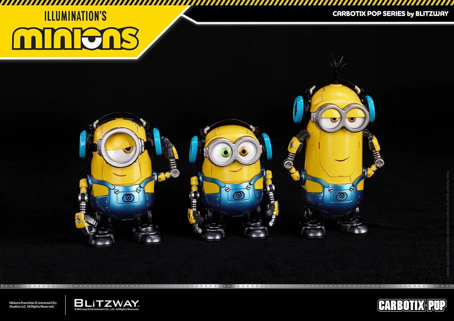BLITZWAY Carbotix Pop Minions Bob Kelvin Stuart DX Ver. 小小兵 迷你兵團 鮑伯 凱文 史都華 三人組 套裝