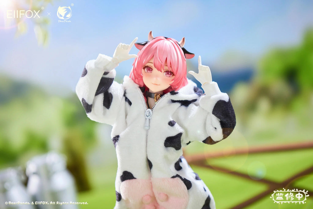 Eiifox & BearPanda 1/8 奶牛 MOMO 矽膠 包膠 可動人偶