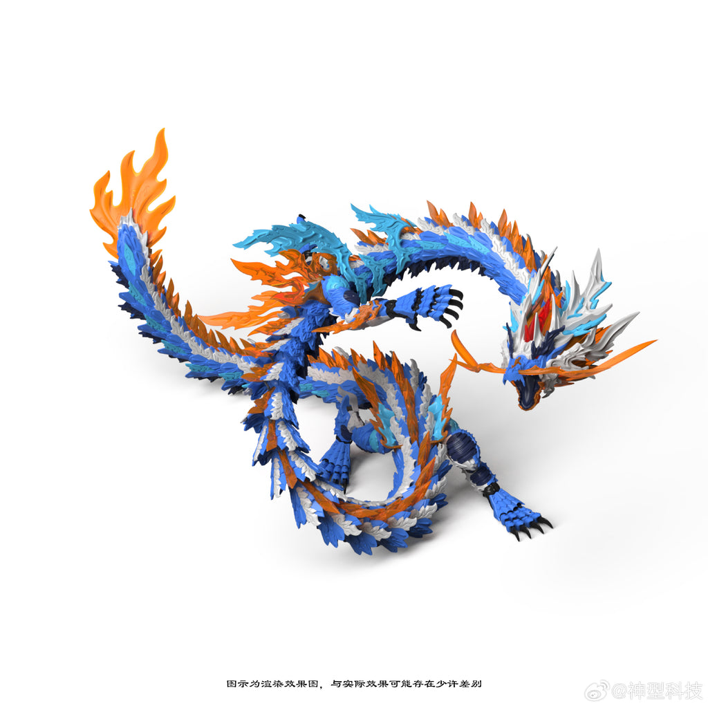 神型科技 ZL-0002 藍龍王 ZL-0003 元龍王 ZL-0004 白龍王 ZL-0005 黑龍王 拼裝模型