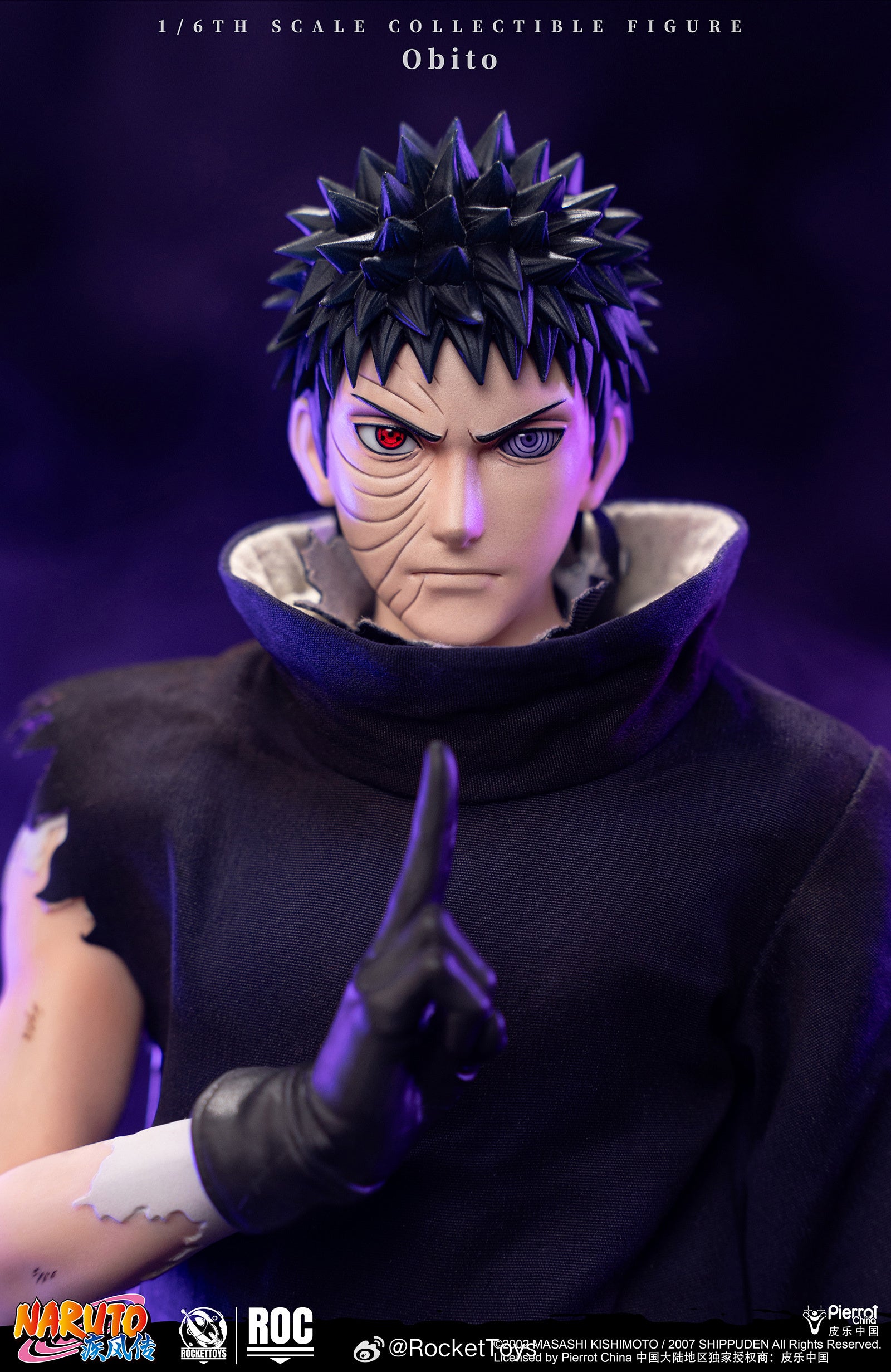 ROCKETTOYS ROCKET TOYS 1/6 ROC-021 ROC-022 火影忍者 疾風傳 Madara宇智波斑 白面具 Obito 宇智波帶土 可動人偶