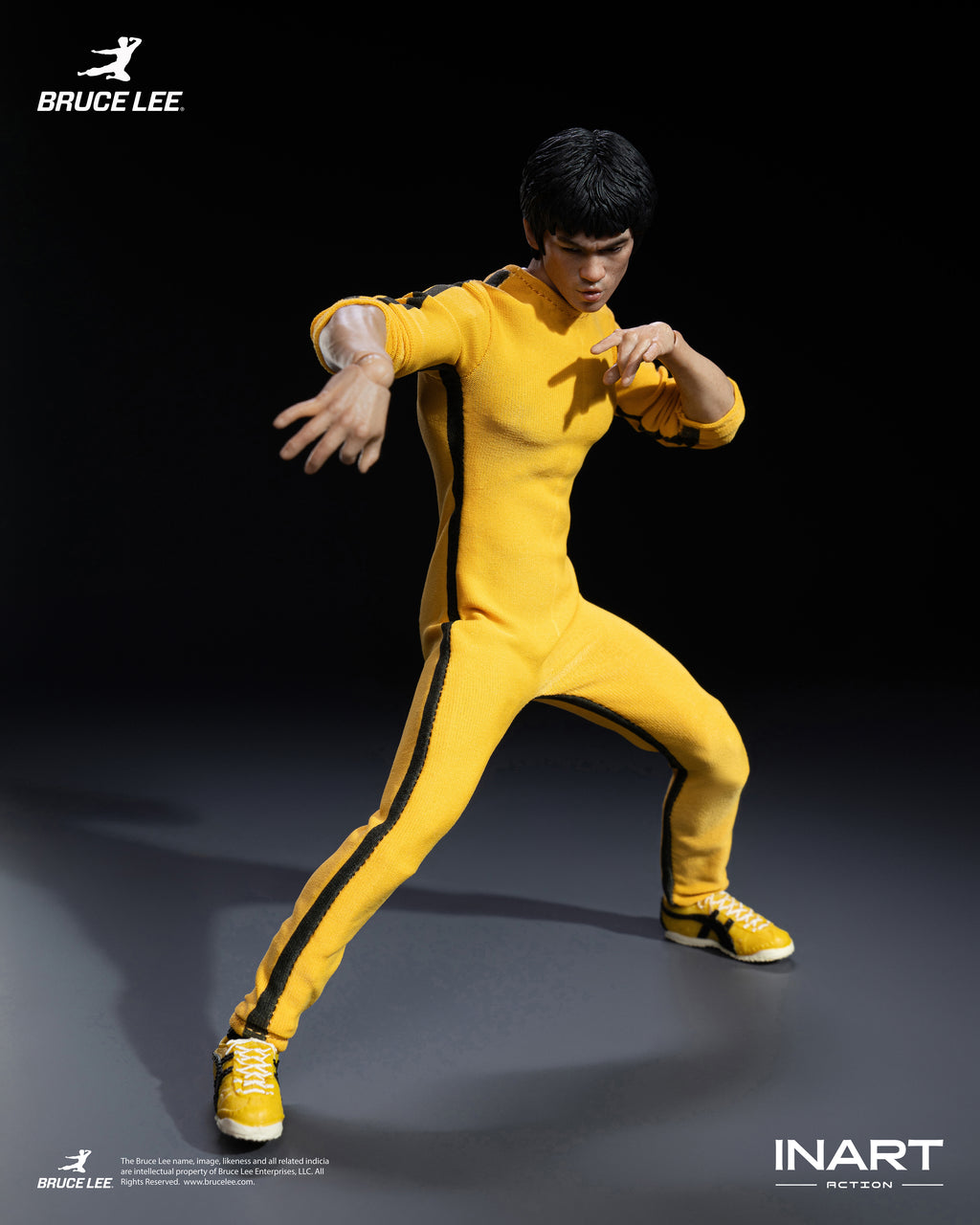 INART 1/12 李小龍 黃色連體服 Bruce Lee Yellow Onesie 可動人偶