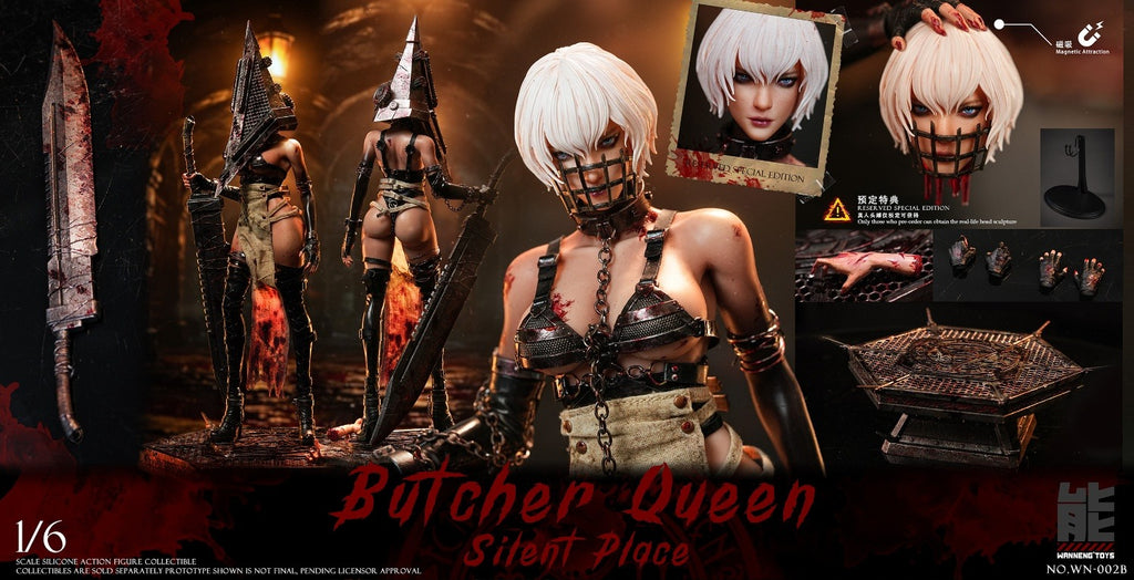 Wanneng Toys 腕能 1/6 WN-002A WN-002B 屠夫女王 Butcher Queen 普通版 豪華版 特典 真人頭雕 面罩 血件