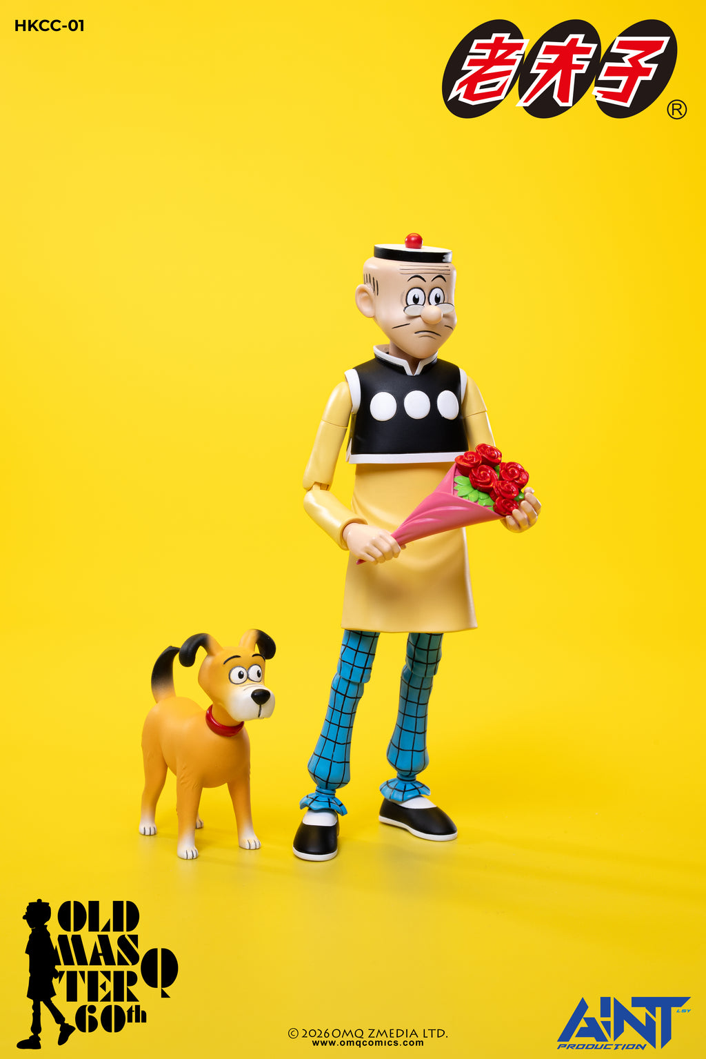 AINT Production 1/12 HKCC-01 老夫子 60週年紀念版 可動人偶