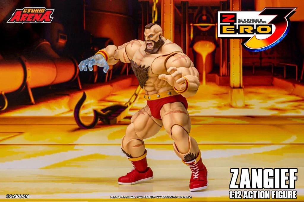 STORM ARENA 1/12 SFSA08 STREET FIGHTER ZERO 3 ZANGIEF 街頭霸王 桑吉爾夫 可動人偶