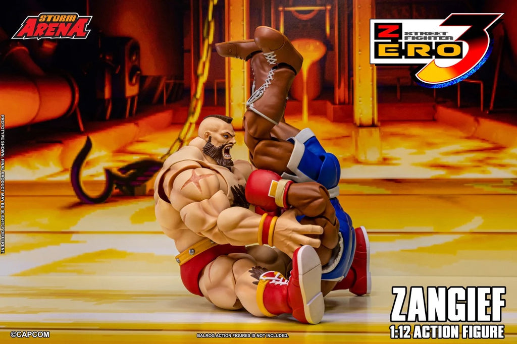 STORM ARENA 1/12 SFSA08 STREET FIGHTER ZERO 3 ZANGIEF 街頭霸王 桑吉爾夫 可動人偶