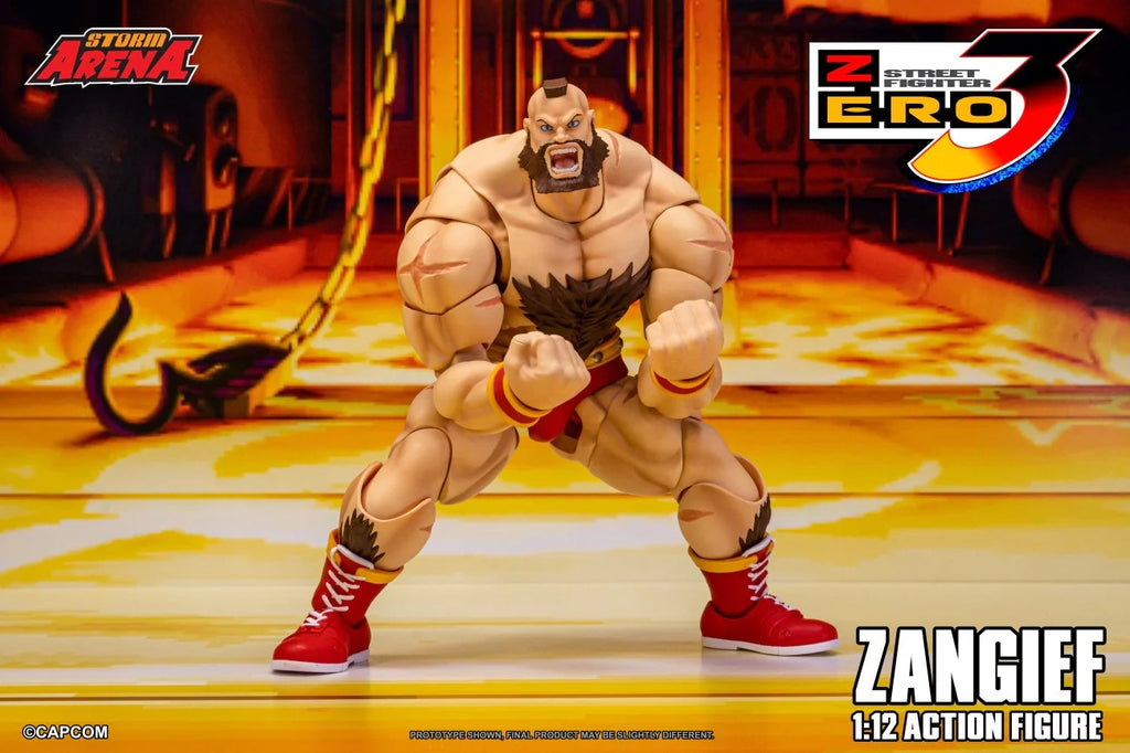 STORM ARENA 1/12 SFSA08 STREET FIGHTER ZERO 3 ZANGIEF 街頭霸王 桑吉爾夫 可動人偶