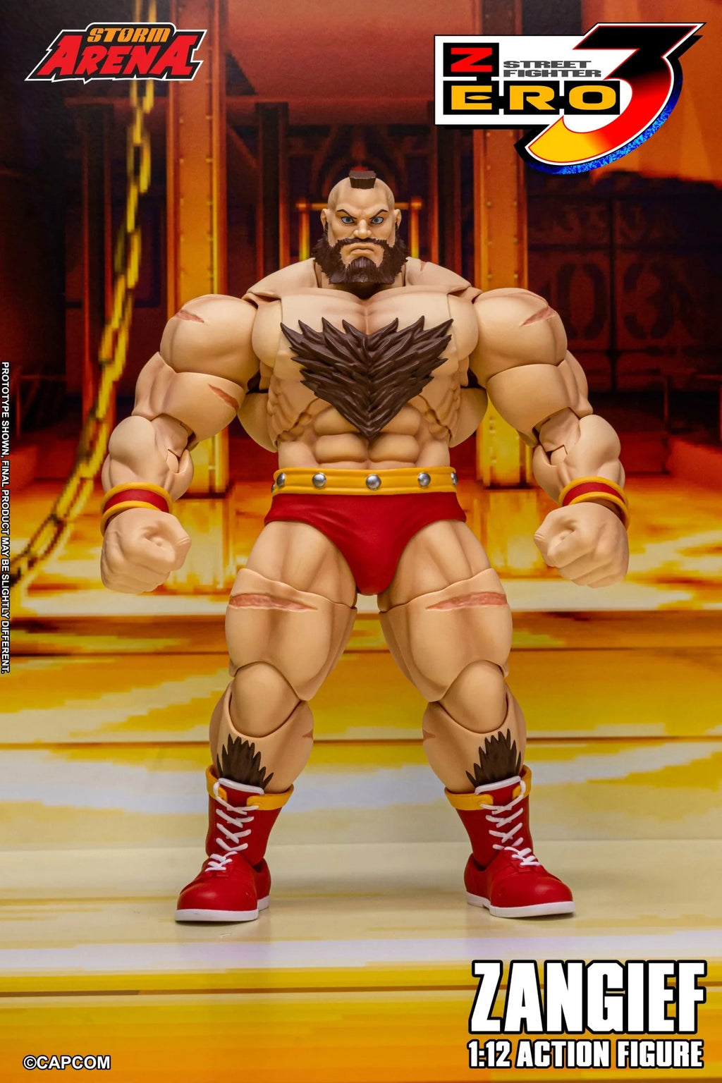 STORM ARENA 1/12 SFSA08 STREET FIGHTER ZERO 3 ZANGIEF 街頭霸王 桑吉爾夫 可動人偶