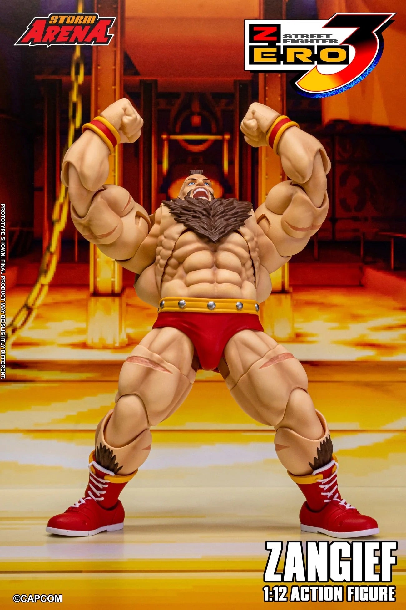 STORM ARENA 1/12 SFSA08 STREET FIGHTER ZERO 3 ZANGIEF 街頭霸王 桑吉爾夫 可動人偶