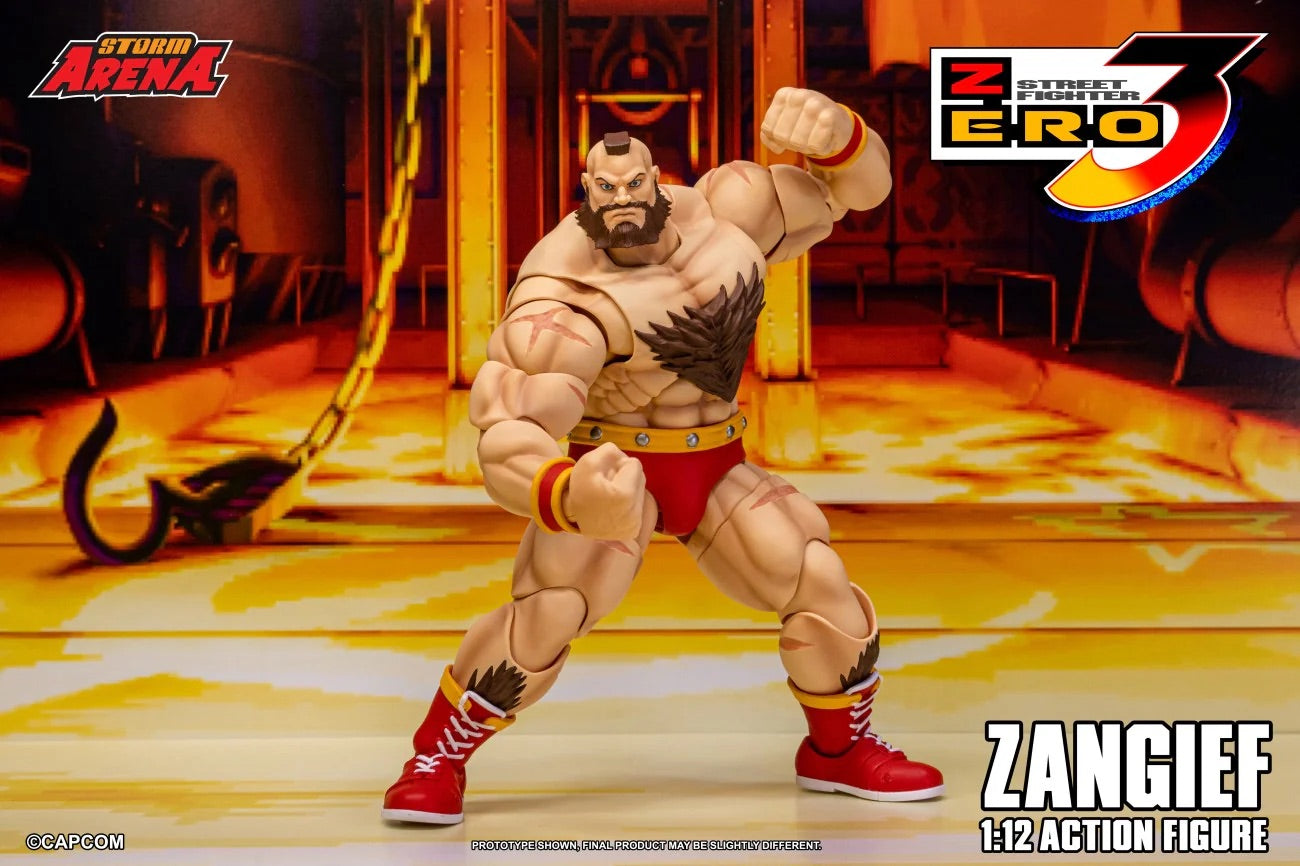 STORM ARENA 1/12 SFSA08 STREET FIGHTER ZERO 3 ZANGIEF 街頭霸王 桑吉爾夫 可動人偶