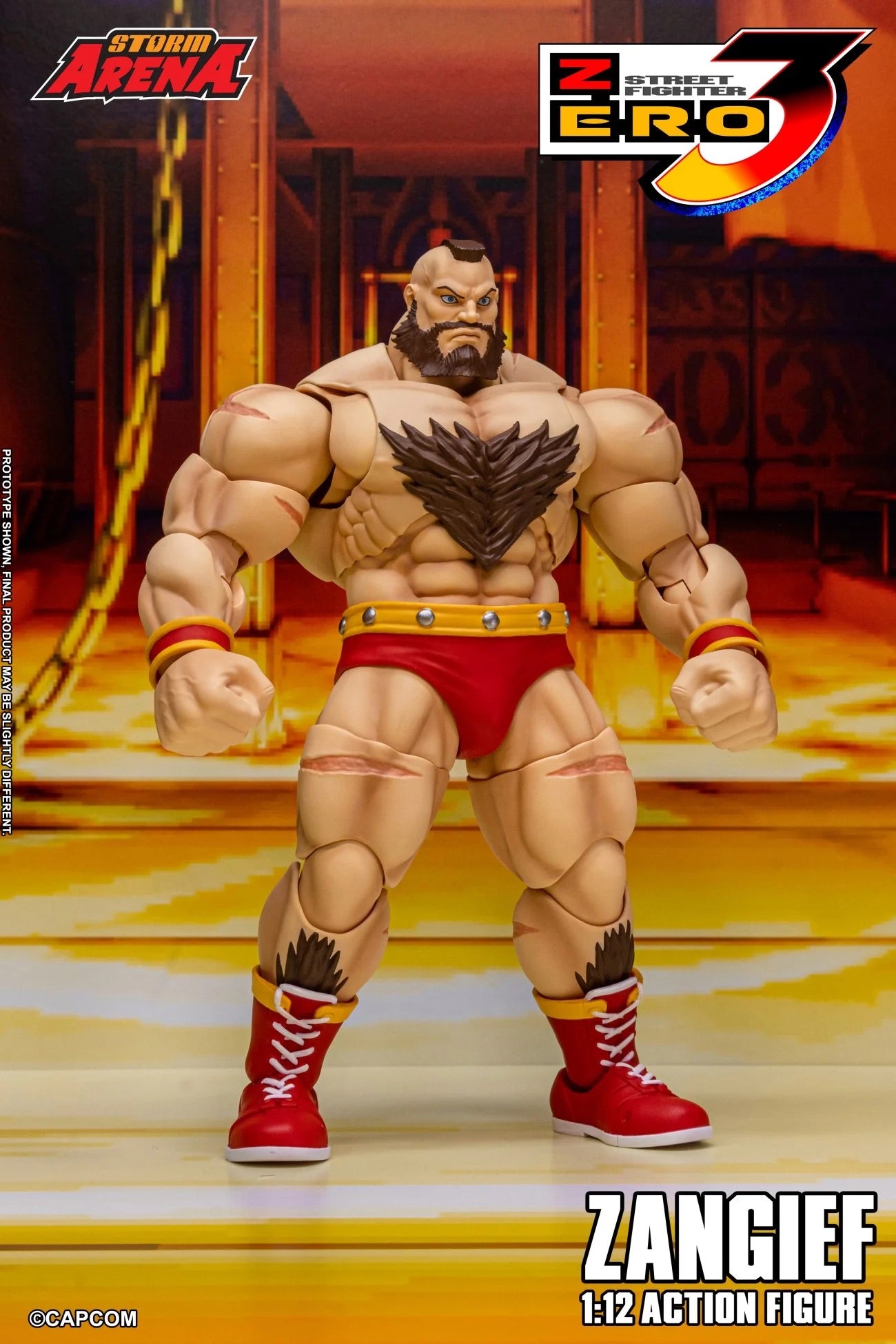 STORM ARENA 1/12 SFSA08 STREET FIGHTER ZERO 3 ZANGIEF 街頭霸王 桑吉爾夫 可動人偶