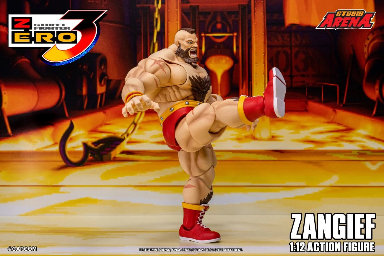 STORM ARENA 1/12 SFSA08 STREET FIGHTER ZERO 3 ZANGIEF 街頭霸王 桑吉爾夫 可動人偶