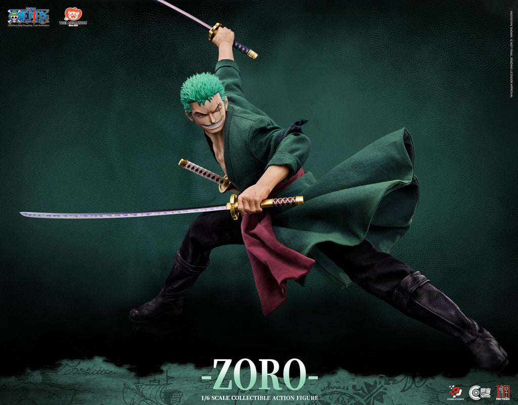 Pixel Poses 朗宙 × 集美殿堂 1/6 航海王 海賊王 One Piece 羅羅諾亞 佐羅 卓洛 Zoro 鉑金矽膠 可動人偶 標準版 豪華版 帶燈光的特效地台