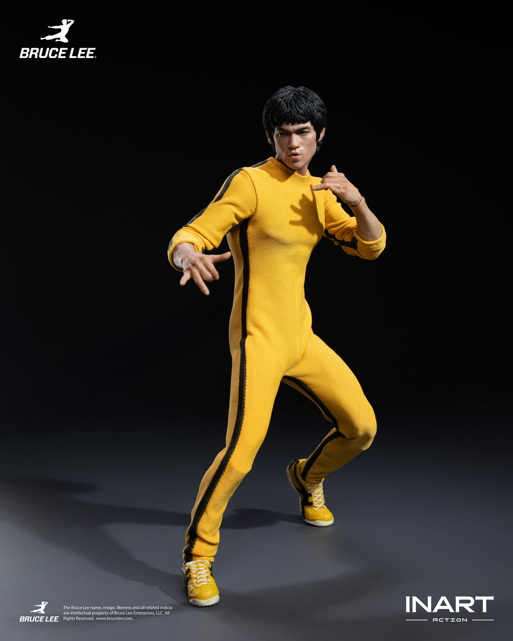 INART 1/12 李小龍 黃色連體服 Bruce Lee Yellow Onesie 可動人偶