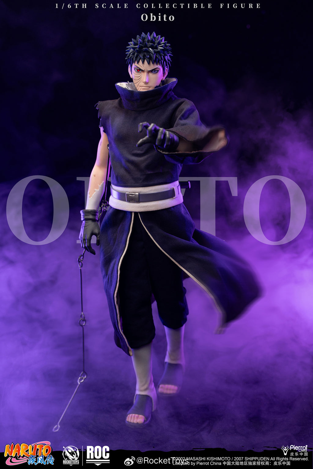 ROCKETTOYS ROCKET TOYS 1/6 ROC-021 ROC-022 火影忍者 疾風傳 Madara宇智波斑 白面具 Obito 宇智波帶土 可動人偶