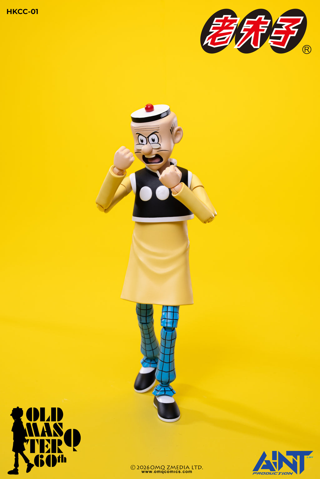 AINT Production 1/12 HKCC-01 老夫子 60週年紀念版 可動人偶