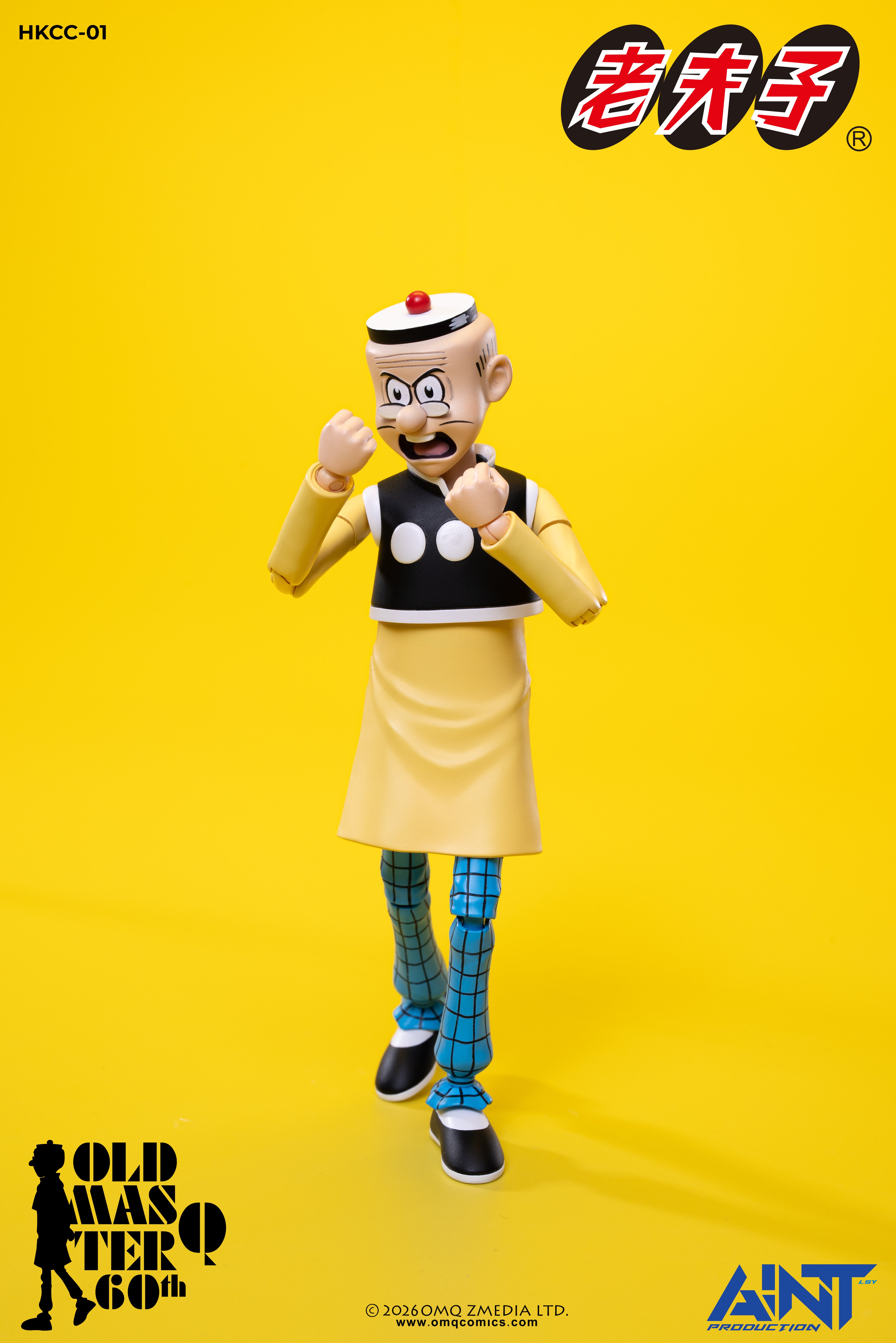 AINT Production 1/12 HKCC-01 老夫子 60週年紀念版 可動人偶