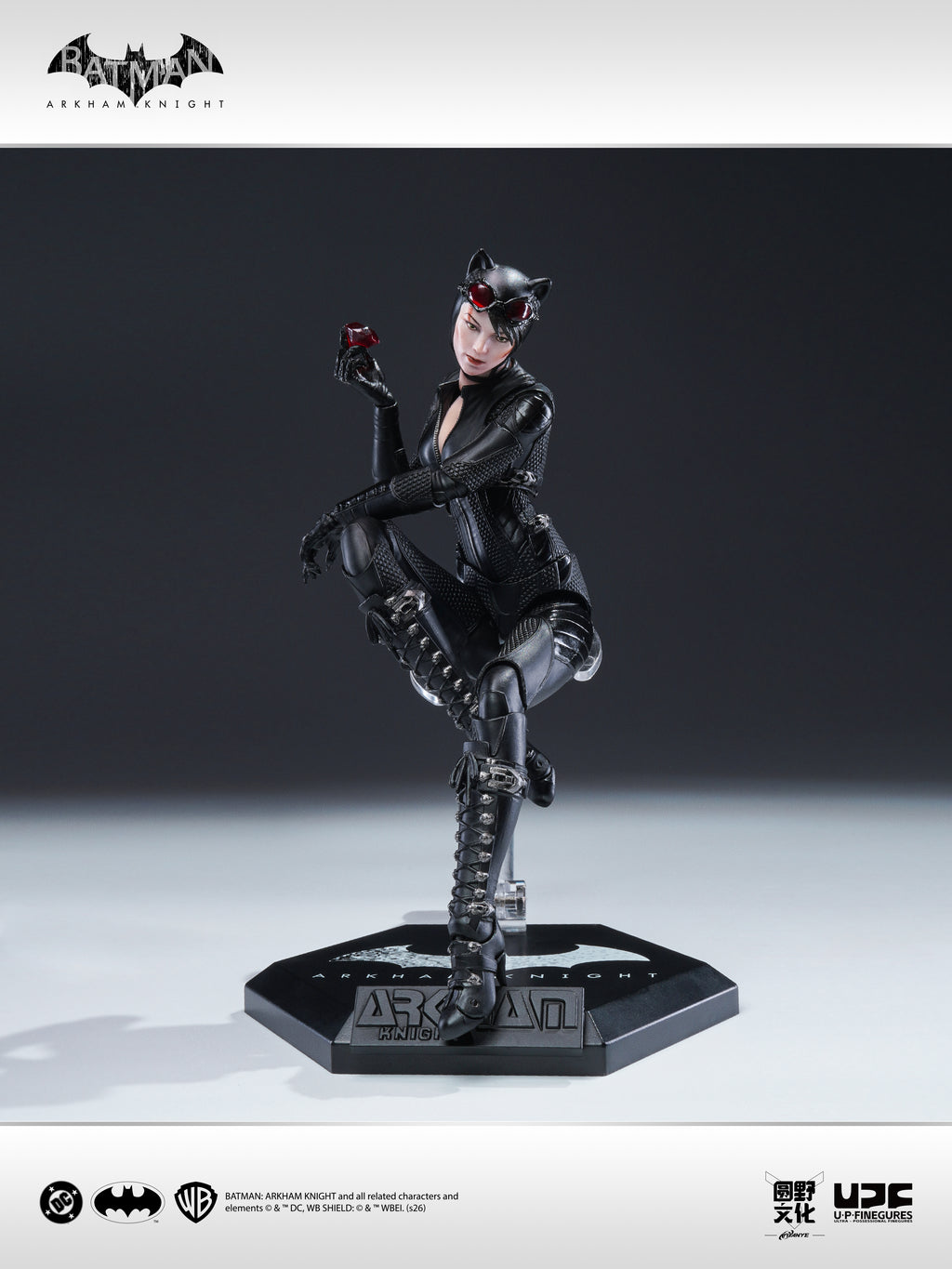 圓野文化 X UPFinegures 良品製造 1/12 蝙蝠俠：阿卡漢騎士 BATMAN CATWOMAN 貓女 可動人偶