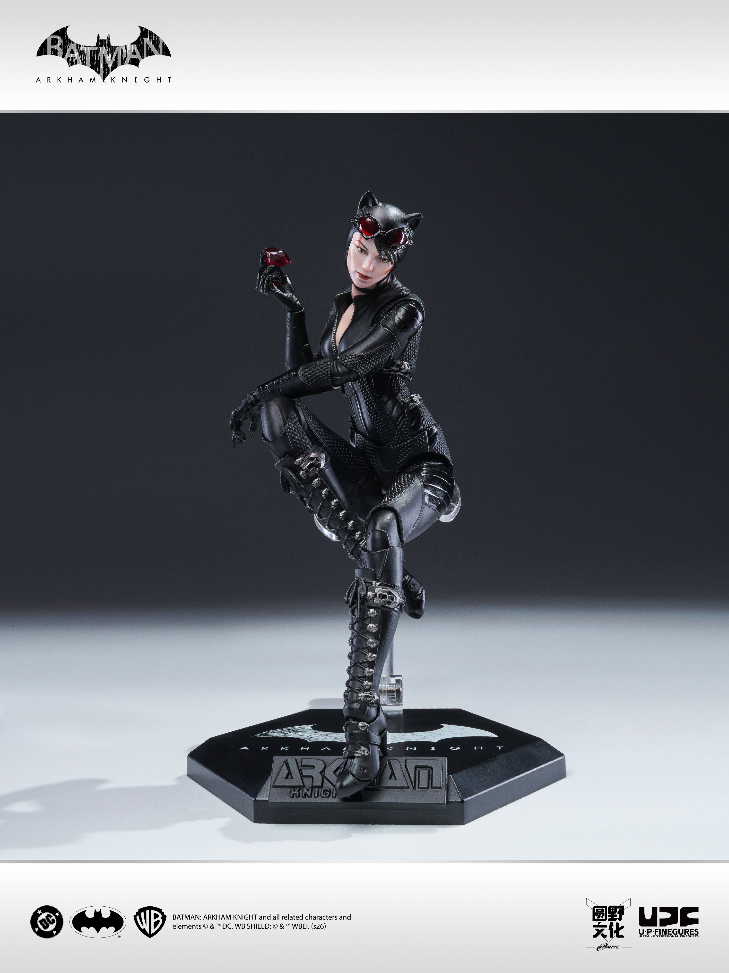 圓野文化 X UPFinegures 良品製造 1/12 蝙蝠俠：阿卡漢騎士 BATMAN CATWOMAN 貓女 可動人偶