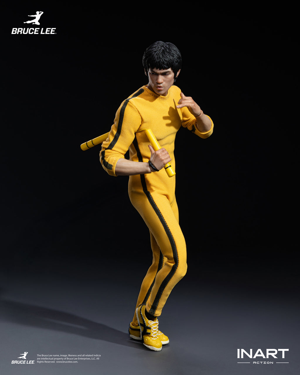 INART 1/12 李小龍 黃色連體服 Bruce Lee Yellow Onesie 可動人偶