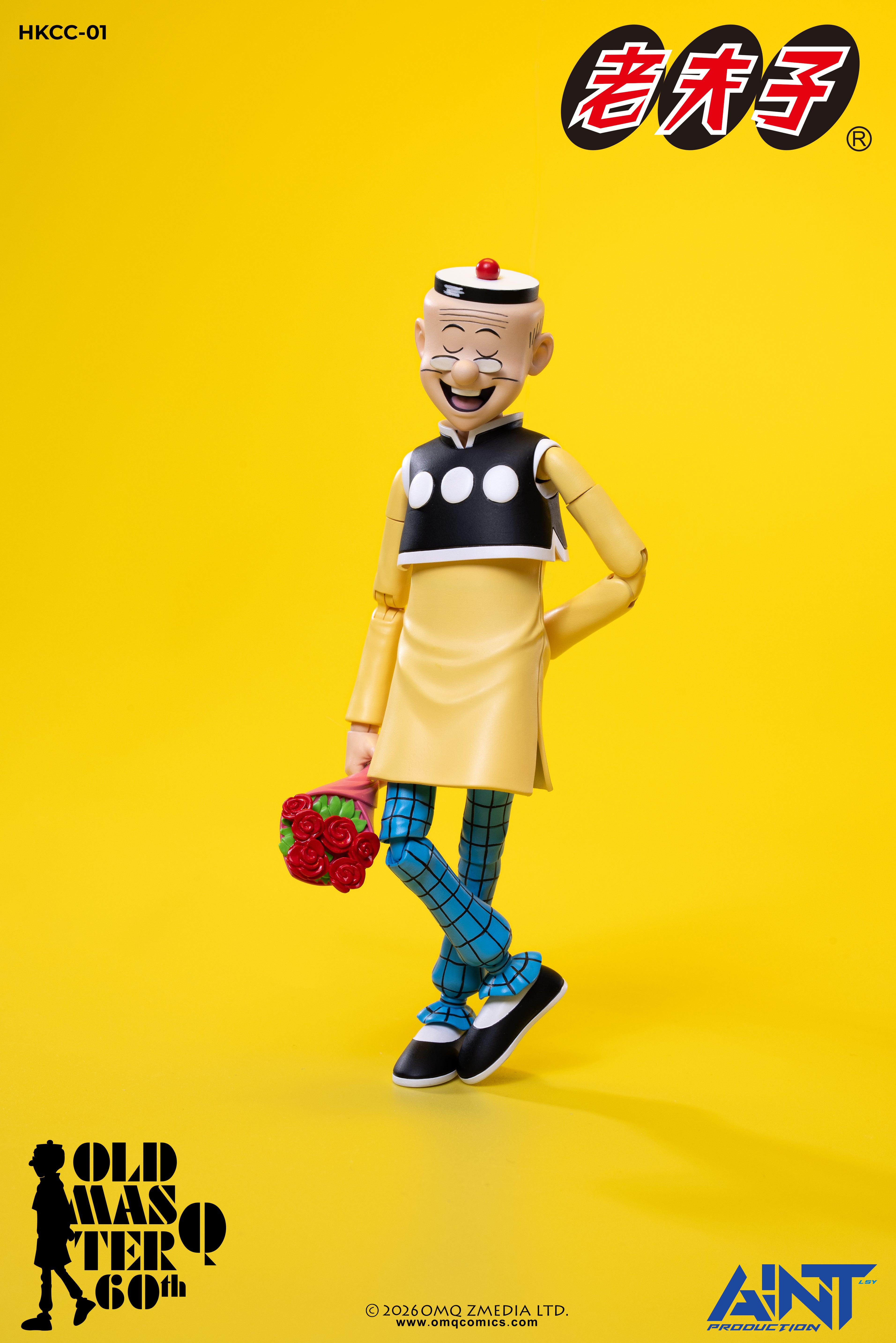 AINT Production 1/12 HKCC-01 老夫子 60週年紀念版 可動人偶