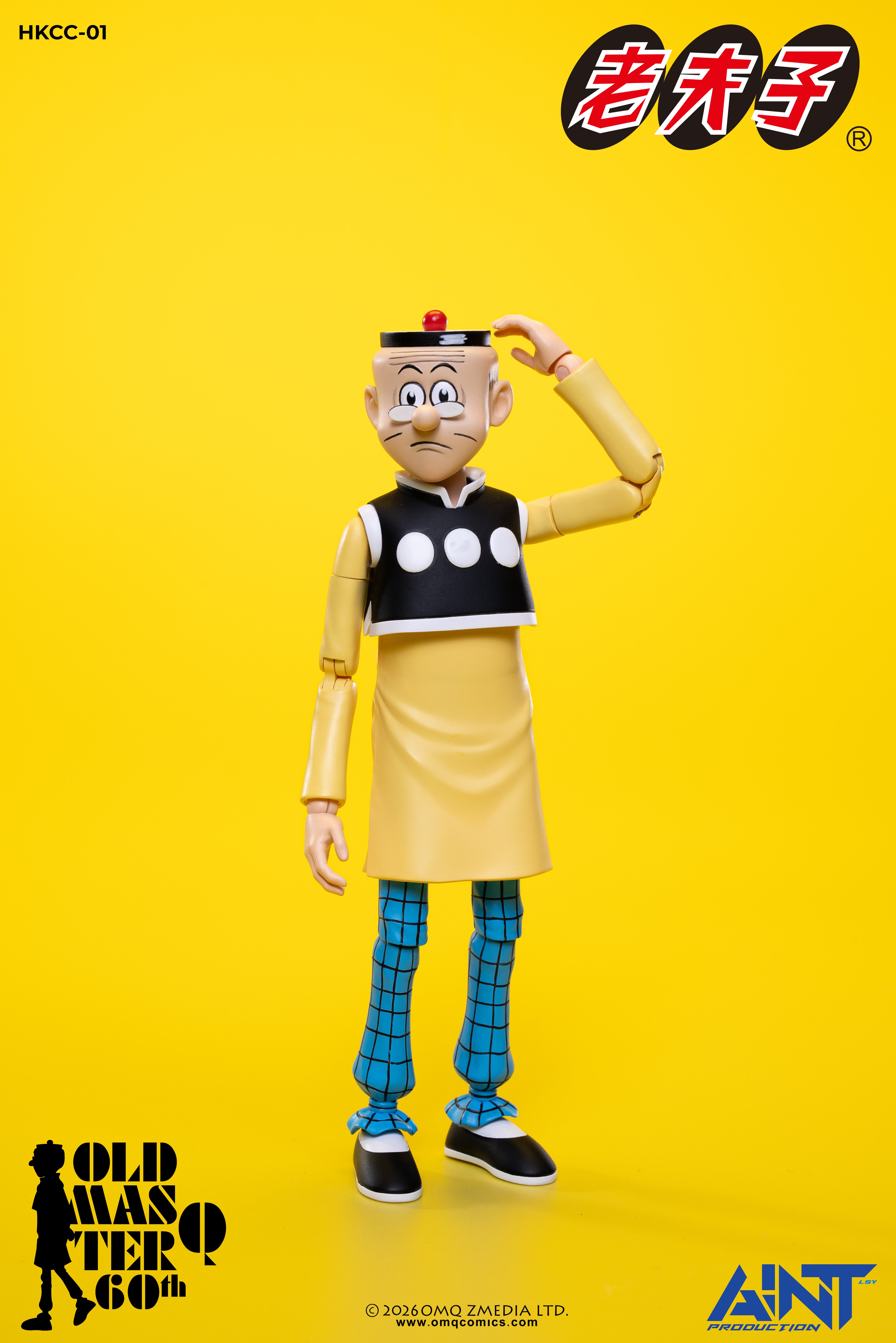 AINT Production 1/12 HKCC-01 老夫子 60週年紀念版 可動人偶