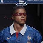 Reset Studio 1/6 RS-0016 Kylian Mbappe 姆巴佩 可動眼 人偶 預訂特典 紅色 藍色眼罩各1條 限量399體