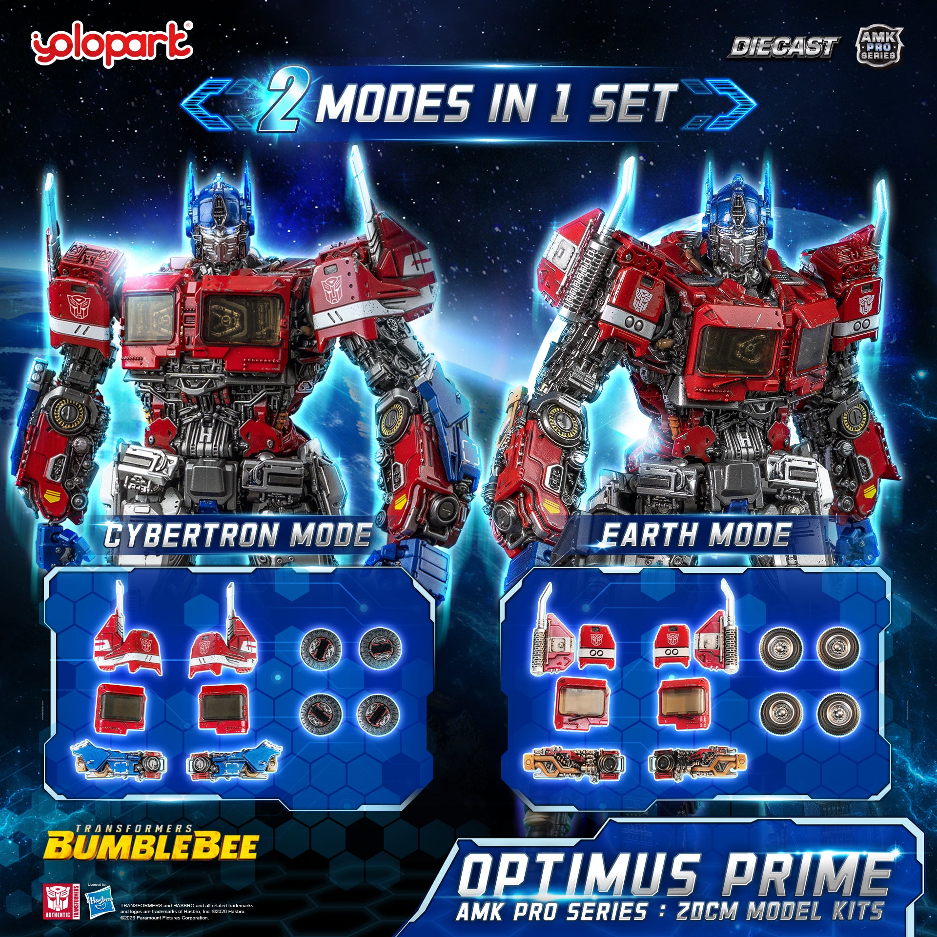 YOLOPARK AMK PRO 變形金剛 TF6 柯柏文 擎天柱 合金成品