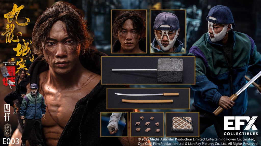 EFX Collectibles 1/6 九龍城寨之圍城 王九 E001 四仔 標準版 E002 豪華版 E003 可動人偶