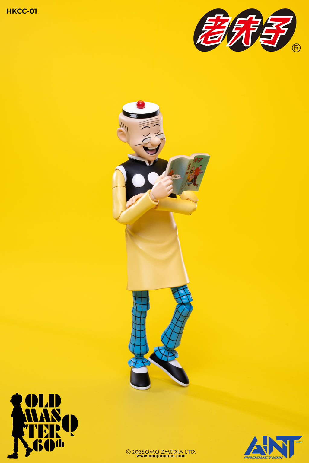 AINT Production 1/12 HKCC-01 老夫子 60週年紀念版 可動人偶