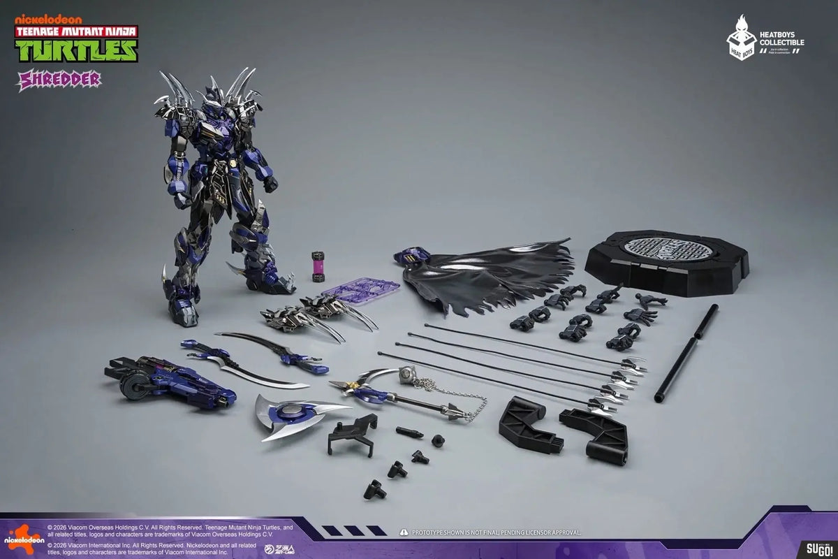 HEATBOYS HB0119 忍者龜 施瑞德 Shredder 電鍍版 合金成品