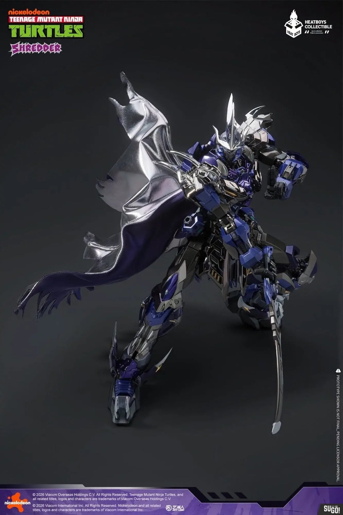 HEATBOYS HB0119 忍者龜 施瑞德 Shredder 電鍍版 合金成品