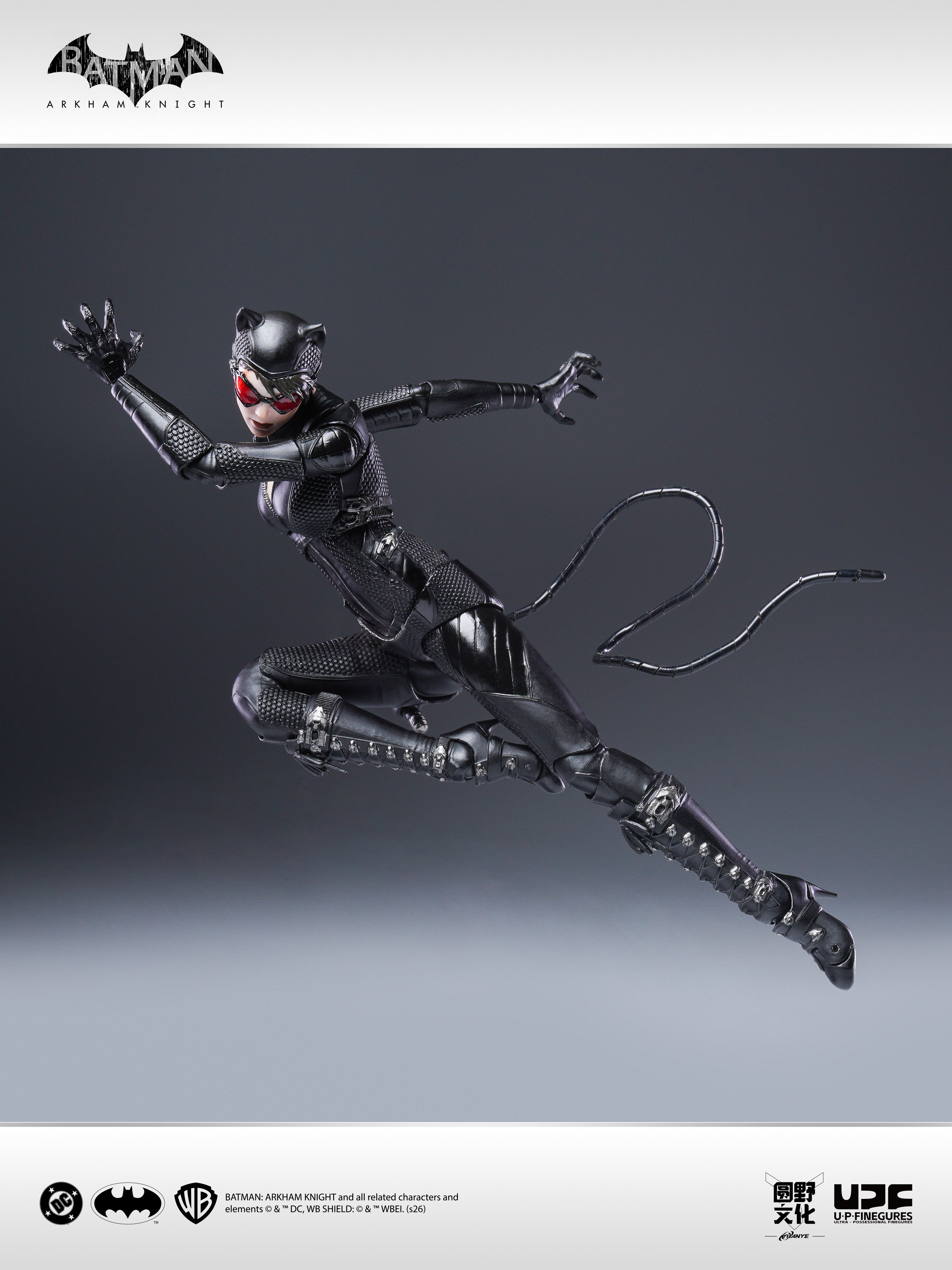 圓野文化 X UPFinegures 良品製造 1/12 蝙蝠俠：阿卡漢騎士 BATMAN CATWOMAN 貓女 可動人偶