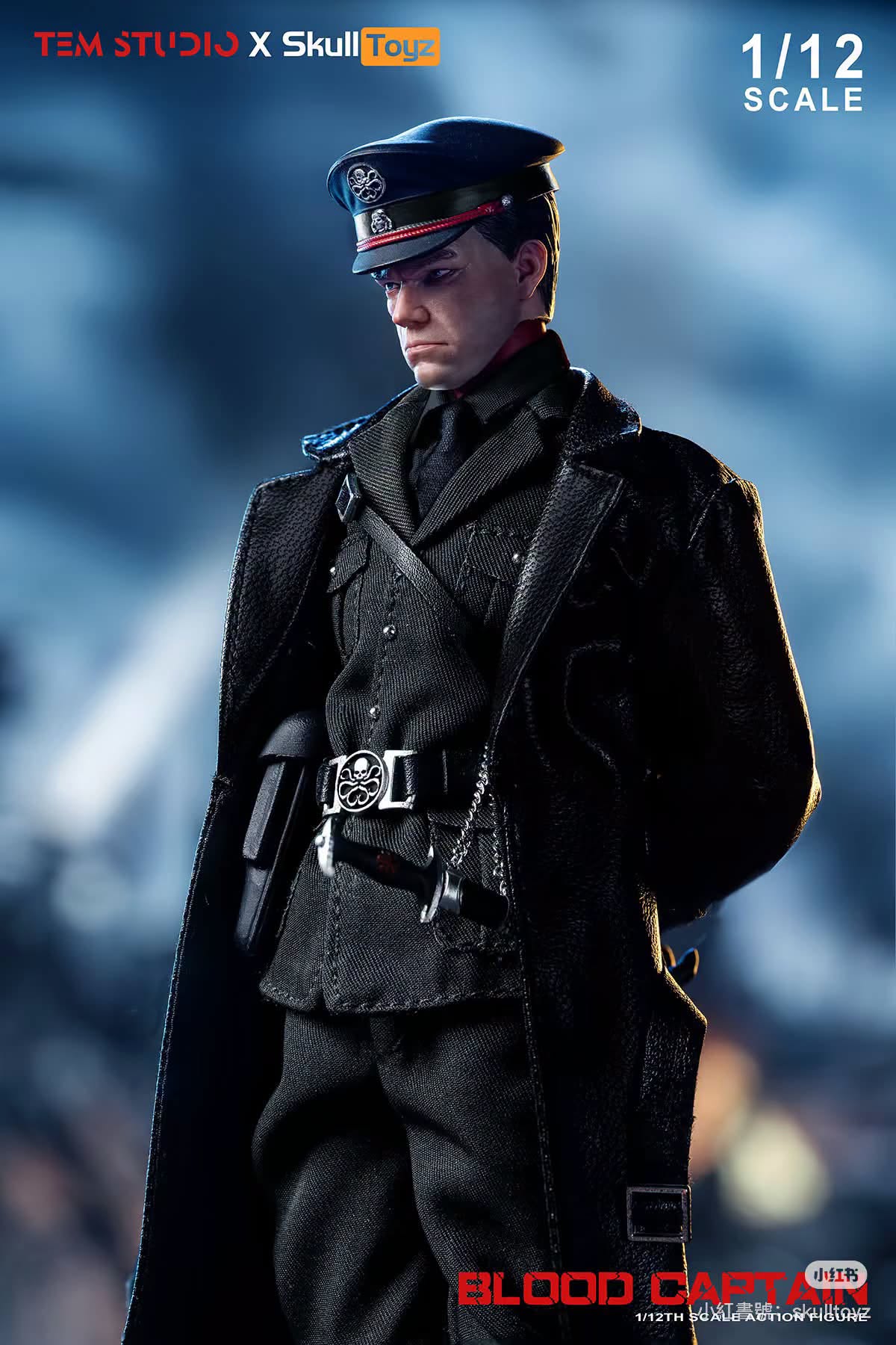 TEM STUDIO x Skull Toyz 1/12 寂血上校 A款 綠軍裝 B款 黑軍裝 TEMS007 可動人偶