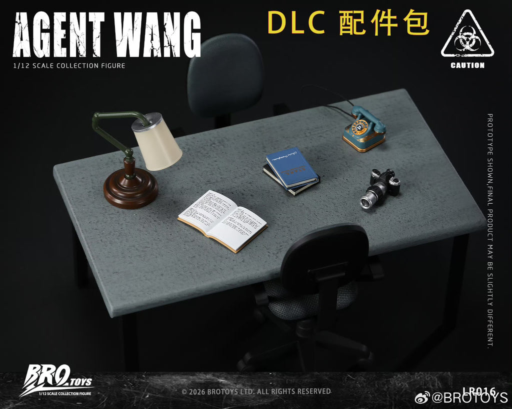 BROTOYS 1/12 LR016 LW016-1 王探員 Agent Wang DLC場景配件包 可動人偶