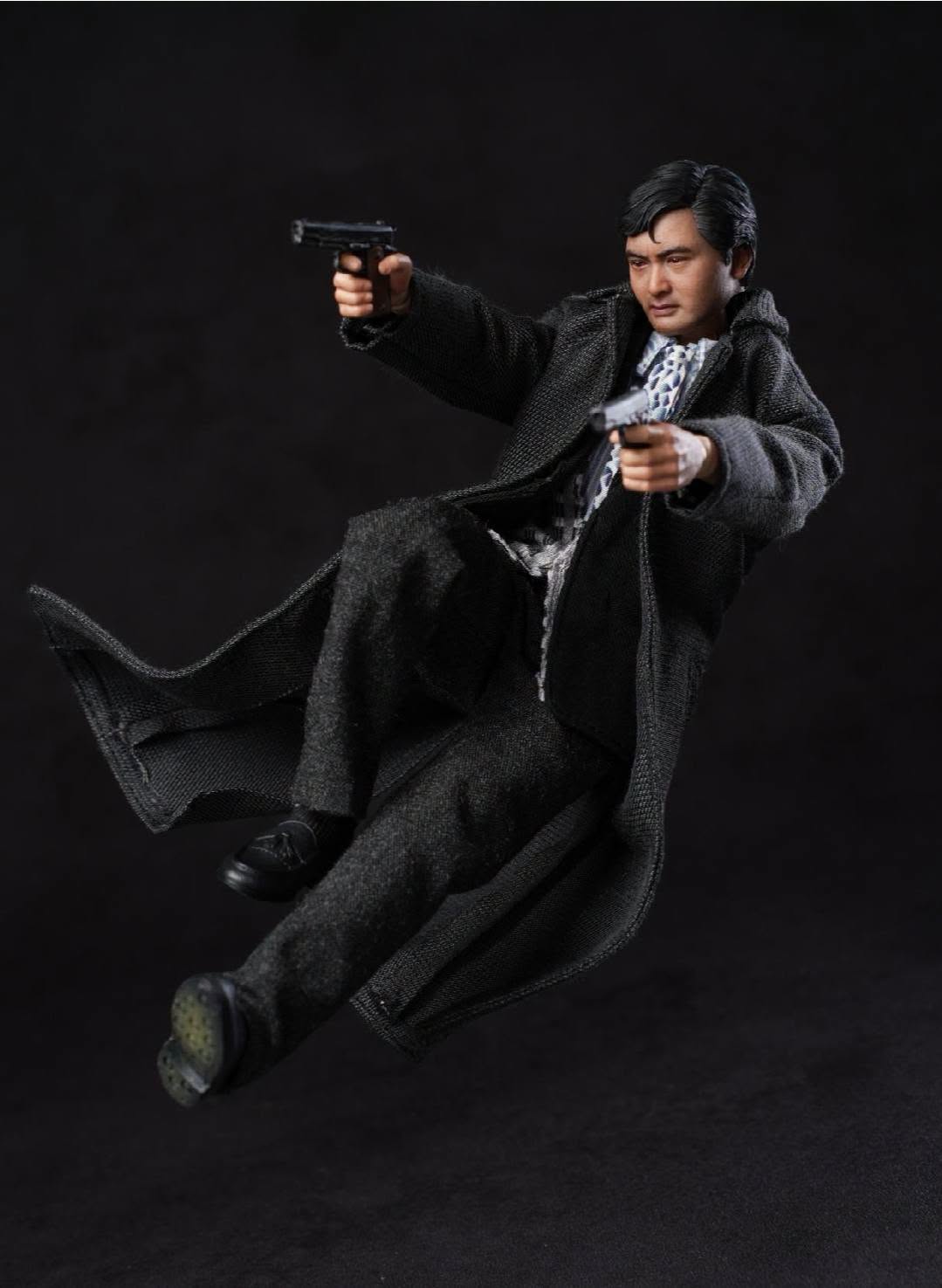 Mountain Studio 1/12 MTS003 鐵血英雄 小馬哥 雙槍英雄 黑風衣版 布衣可動
