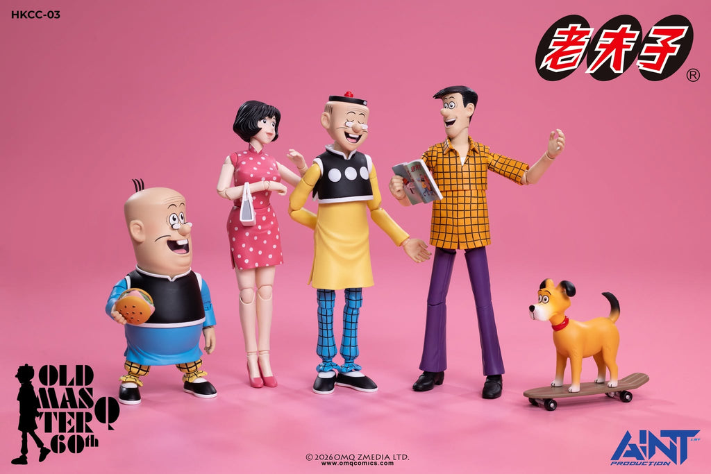 AINT Production 老夫子60週年 1/12 HKCC-03 秦先生 及 陳小姐 套裝 老夫子 可動人偶